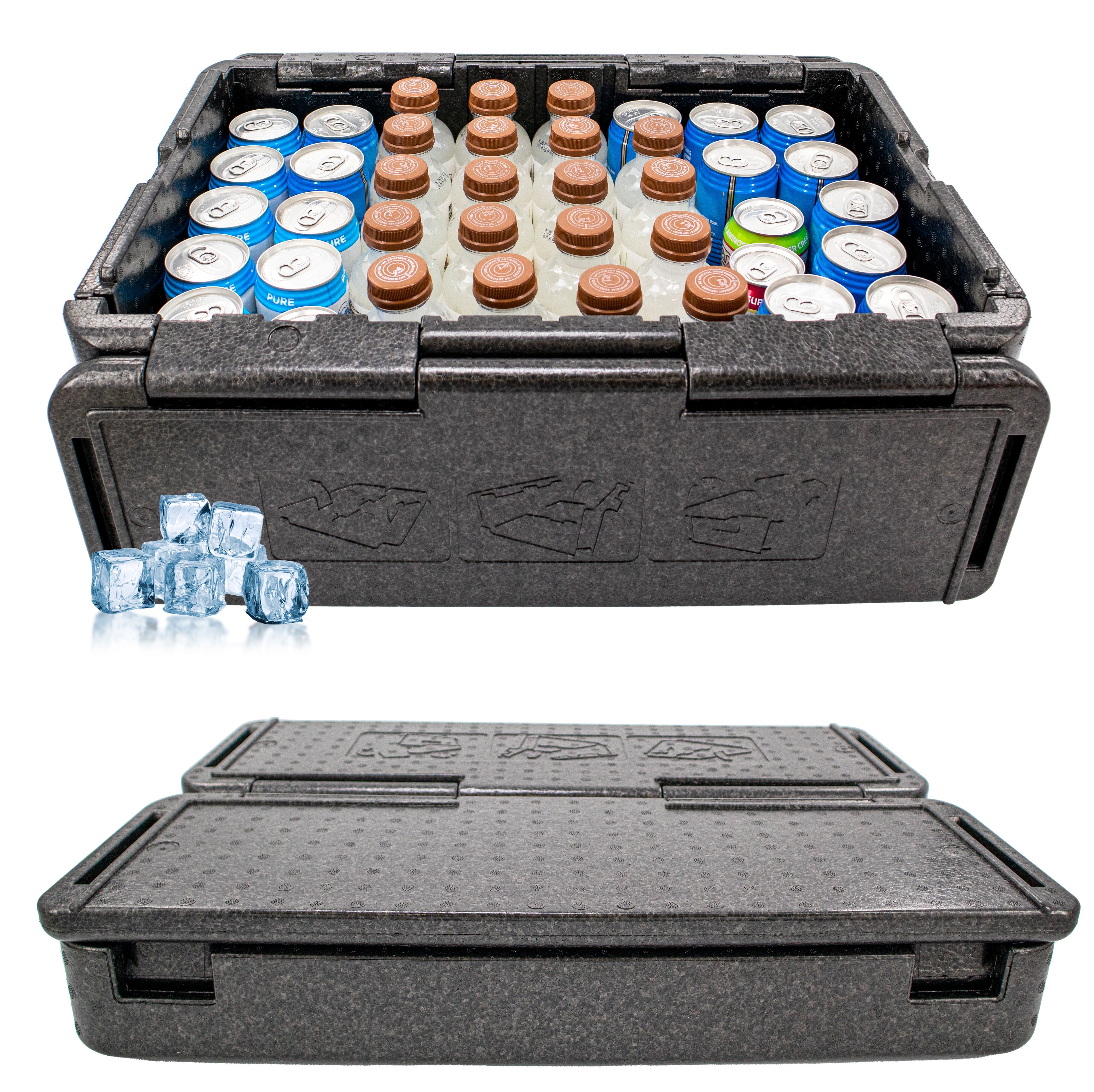 JIESI Portable Cooler Bag, Cooler Box for Beer, Travel Cooler, Insulated  Slim Cooler,Slim Iceless Cooler