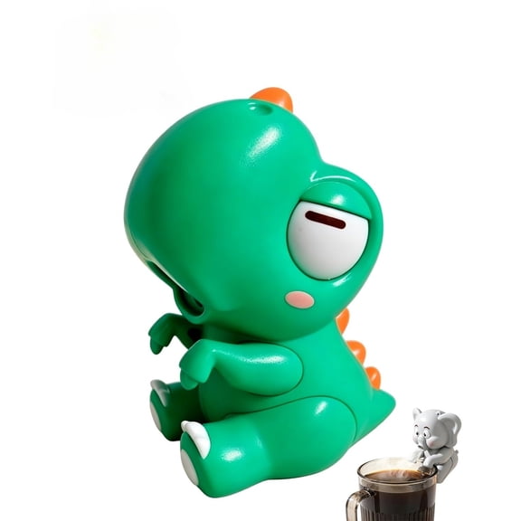 Cooling Clip-On Mini Fan for Cup & Bowl, Cute Elephant Animal Fans Coffee Chiller, Portable Hanging Mug Fan for Iced Coffee Soup Drinks, Desktop Beverage Cooling Companion for Office Home(A)