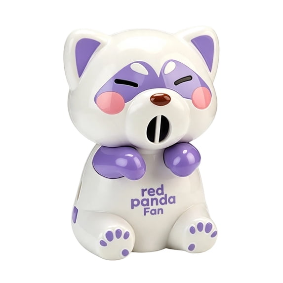 Cooling Clip-On Mini Fan for Cup & Bowl, Food Cooling Fan, Cute Animal Fans Coffee Chiller, Hands-Free Blower, USB Rechargeable Fan, Portable Hanging Mug Fan, Cup Bowl Cooling Chiller,Raccoon