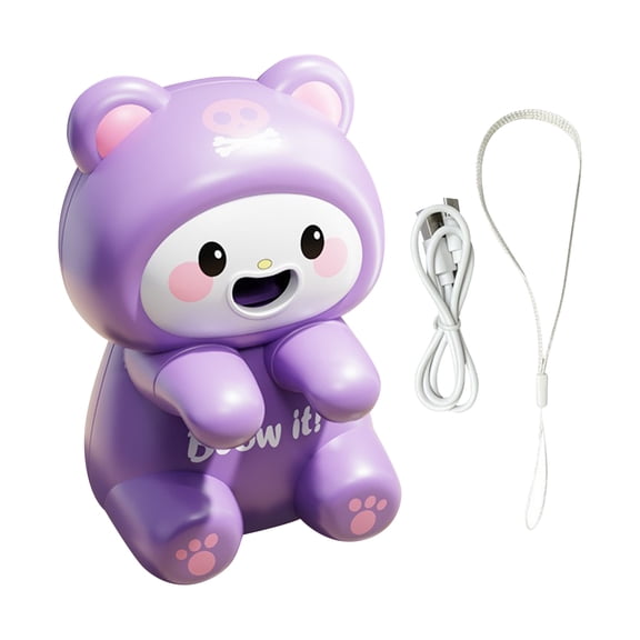 Cooling Clip-Smooth Plastic Animal Shape Hot Beverage Cooling Clip, Portable Travel Cup Cooler for Hot Coffee & Hot Soup, Desktop Heat Reducing Kit With USB Cord & Hanging Strap, 3.54in2.36in2.56in