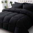 thumbnail image 1 of Cooling Comforter California King Size, Down Alternative Duvet Insert with Corner Tabs, All Season Soft Quilted Bed Comforter, Lightweight Bedding for Women & Men, Black, 1 of 6
