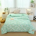 thumbnail image 1 of Cooling Comforter,Comforters Queen Size,Washable Printed Summer Quilt Thin Comforter Lightweight Cozy Air Conditioner Quilt Blanket For Guest Room Dormitory Bedding 39x55 in, 1 of 3