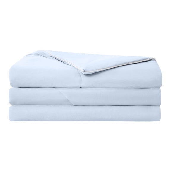 Cooling Comforter Cozival Lightweight Ice Silk Summer Quilt (150X200cm) - Breathable & Reversible Bed Comforter for Hot Sleepers - Machine Washable Cooling Bedding for All-Year Use - Soft & Cozy