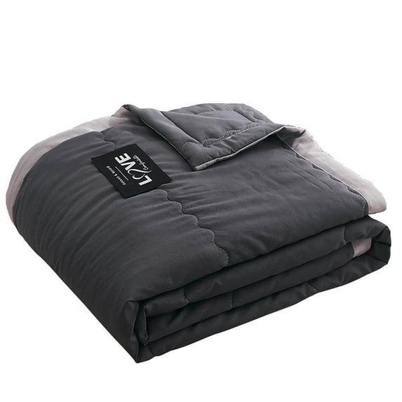 Cooling Comforter, Double Sided Cooling Blanket, Cooling Blankets, Cooling Breathable Lightweight Blankets for Hot Sleepers and Night Sweats,Silky Soft Skin-Friendly,Summer(39.37"x 55.12" Grey)