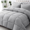 thumbnail image 1 of Cooling Comforter Full Size, Down Alternative Duvet Insert with Corner Tabs, All Season Soft Quilted Bed Comforter, Lightweight Bedding for Women & Men, Light Grey, 1 of 5