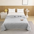 thumbnail image 1 of Cooling Comforter for Hot Sleepers - Lightweight Breathable Tencel Blend,Double Sided All-Season Comforter,Temperature Regulating & Machine Washable (Gray,39''*59''), 1 of 6