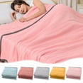 thumbnail image 1 of Cooling Comforter for Hot Sleepers, Queen Size 100x140cm, Breathable & Moisture-wicking Fabric for Night Sweat Relief, All-season Temperature Regulating Blanket for Adults with Overheating, 1 of 8