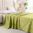 thumbnail image 1 of Cooling Comforter King Size, Summer Comforter for All Season Lightweight Comforter for Hot Sleepers and Night Sweats, Thin Machine Washable Comforter (43.3"x59", Yellow), 1 of 6