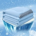 thumbnail image 1 of Cooling Comforter Queen Cozival Queen Size Cooling Comforter (150X200Cm) - Night Blue Sweat-Wicking Blanket for Hot Sleepers, Breathable Lightweight Summer Bedding, Breathable Summer Blanket, A, 1 of 10
