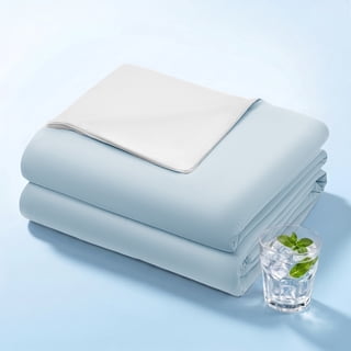 Cooling Comforter Queen Size Cooling Blankets for Hot Sleepers Summer Bed Comforter Quilt Double-Sided Cool Design,Soft Lightweight Silk Smooth