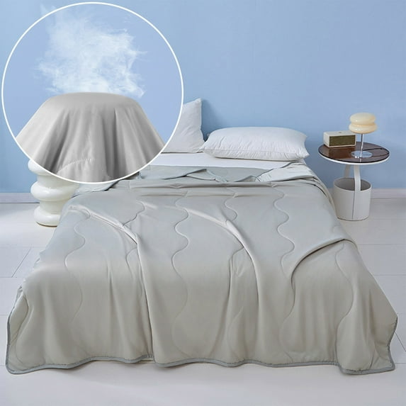 Cooling Comforter Queen Size, Cooling Blankets for Hot Sleepers, The Cold Blanket for Queen Size Bed, Summer Blanket Breathable Soft.