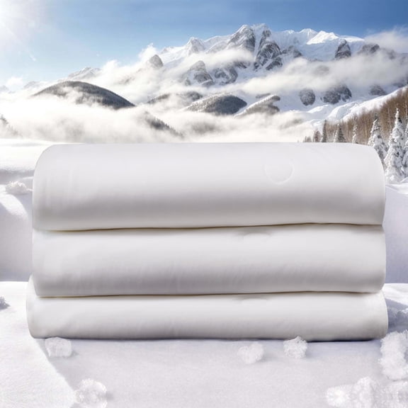 Cooling Comforter Queen Size, Cooling Blankets for Hot Sleepers and Night Sweats,TENCEL™ Lyocell Summer Comforter White