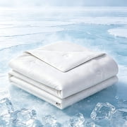 Cooling Comforter Twin Size, Cooling Blankets for Hot Sleepers and Night Sweats, Summer Comforter, lightweight Comforter Breathable Soft Lightweight TENCEL  Lyocell Fill, White