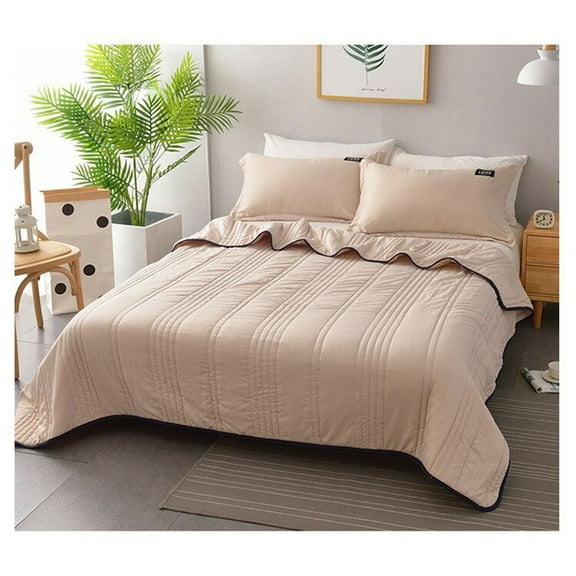 Cooling Comforter Queen Size,Quilt,Lightweight Soft,Machine Washable Summer Air Conditioning Quilt Solid Color Double Summer Cool Quilt Vacuum for Hot Sleepers For All Season 78.74x70.86 in