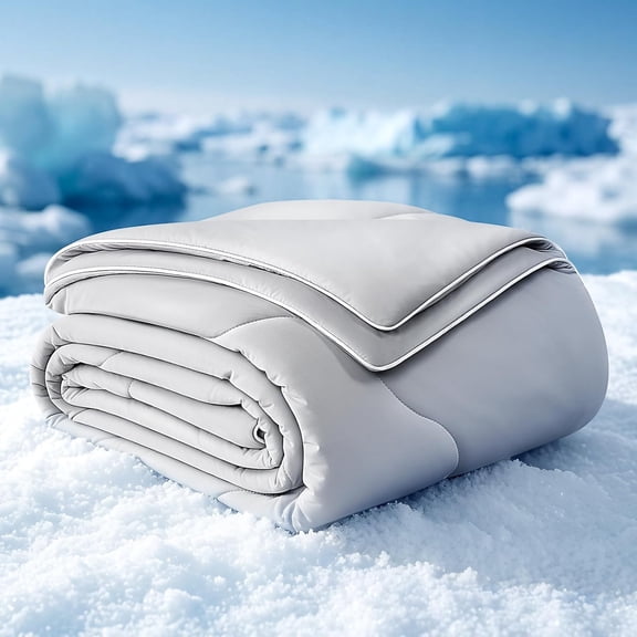 Cooling Comforter Queen, Upgraded Double-Sided Q-MAX 0.45+