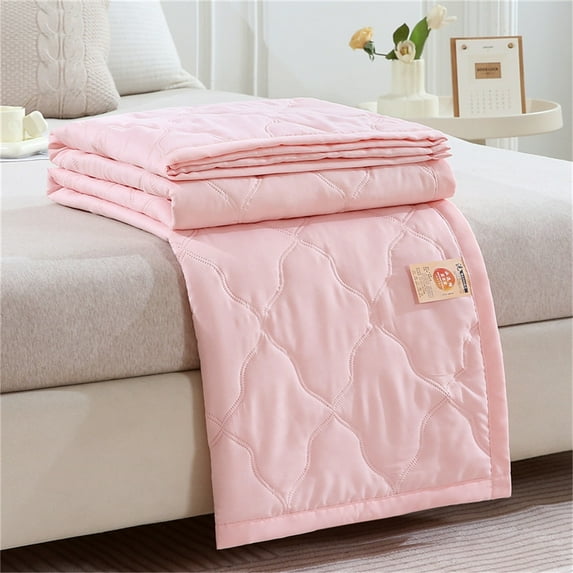 Cooling Comforter Summer Lightweight Cotton Blanket for Hot Sleepers Night Sweats All Season, Light Green, 59”x79”