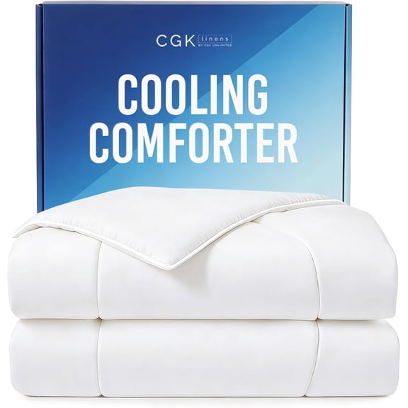Cooling Comforter for Hot Sleepers Twin Twin XL 60x90 Inches White