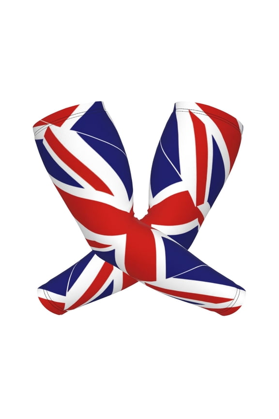Cooling Compression Arm Sleeves British Flag Britain English England Sun Protection Sport Arm Sleeves For Men Women Baseball Basketball Running