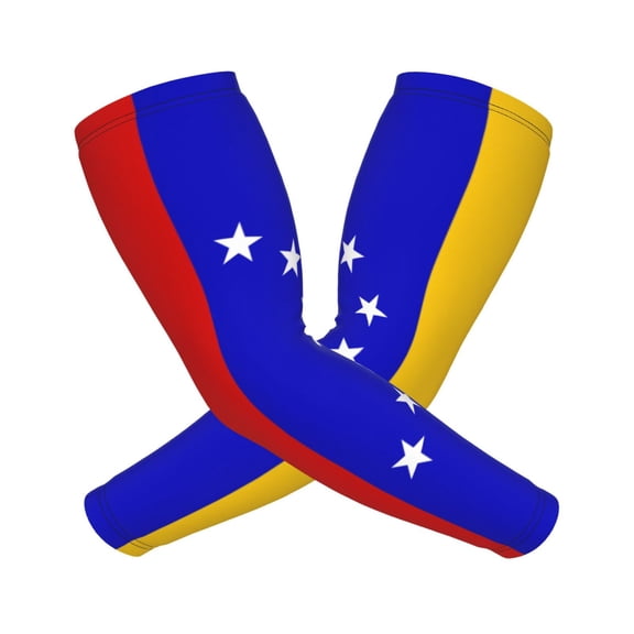 Cooling Compression Arm Sleeves Venezuela Flag Sun Protection Sport Arm Sleeves For Men Women Baseball Basketball Running