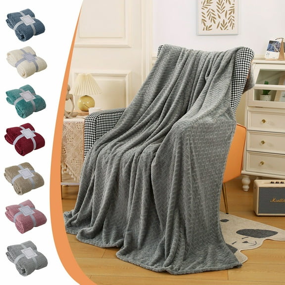 Cooling Cover Blanket Solid Color Summer Blankets Soft Fuzzy Warm Multifunctional Cover Blanket Napping Blanket Flannel Gift Blankets Bed Cozy Washable