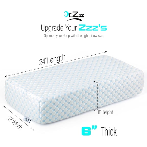 Cooling Cube Pillow and Knee Pillow for Side Sleepers, Bed Firm Memory Foam Pillows, Side Sleeper Pillows for Adults, Smooth Spine Alignment Cervical Neck Pillow for Neck Shoulder Pain Relief