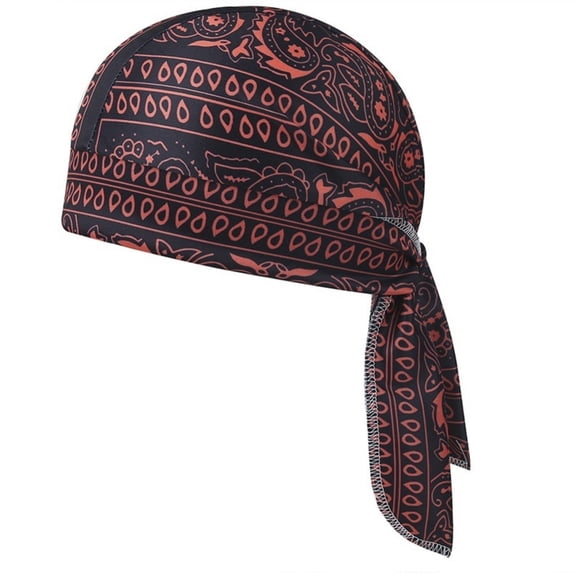 Cooling Do Rags Sweat Wicking Skull Caps Doo Rags Large Motorcycle Dew Rag Head Wrap Bandana Hats Liners for Men and Women Wine