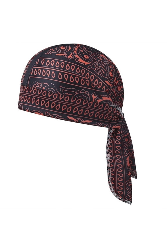 Cooling Do Rags Sweat Wicking Skull Caps Doo Rags Large Motorcycle Dew Rag Head Wrap Bandana Hats Liners for Men and Women Wine