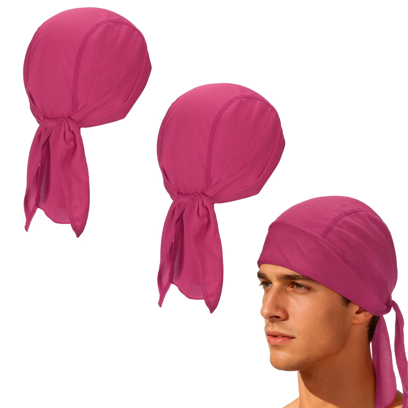 Cooling Do Rags Sweat Wicking, Solid Skull Caps Rag Breathable ...