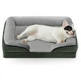 thumbnail image 1 of Cooling Dog Bed Memory Foam, Waterproof Dog Bed for Extra Large Dogs, Orthopedic Jumbo Breed Dog Bed with Bolster & Removable Cover, 1 of 1