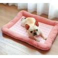 thumbnail image 1 of Cooling Dog Bed Pet Cool Mat for Cats And Dogs | Ice Silk Material Soft for Summer Sleeping Product Dog Beach Bed (Pink,L 76X58CM), 1 of 7