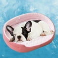 thumbnail image 1 of Cooling Dog & Cat Bed for Summer, 20x15 Inch Mattress with Removable Pad & Non-Slip Bottom, Machine Washable Soft Pet Mat Pink, 1 of 7