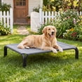 thumbnail image 1 of Cooling Elevated Dog Bed Raised Outdoor Dog Cot for Extra Large Dogs, No-Tool Assembly Washable Mesh, 49"x36" Gray, 1 of 10