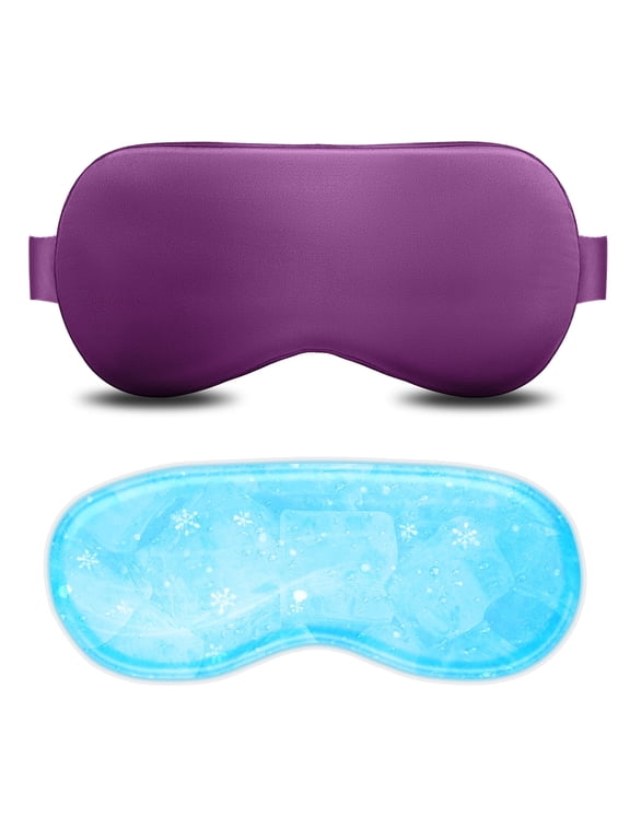Cooling Eye Mask for Sleeping, Reusable Gel, 9.84in;4.13in;0.98in