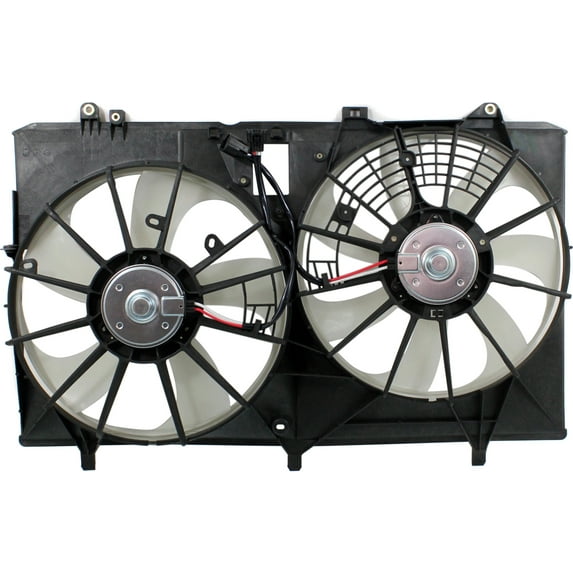 Cooling Fan Assembly Compatible with LEXUS RX350 2010-2015/SIENNA 2011-2016 Dual Fan with Towing Package (RX350 Canada Built)