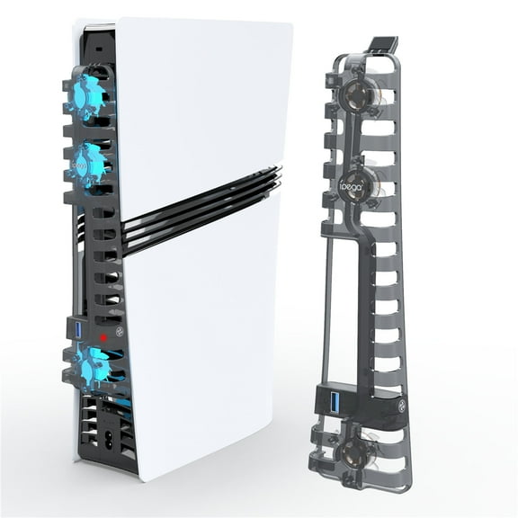 Cooling Fan Compatible with PS5 Pro - Quiet External Cooling System for Disc & Digital Edition Heat Dissipation Accessories-Black