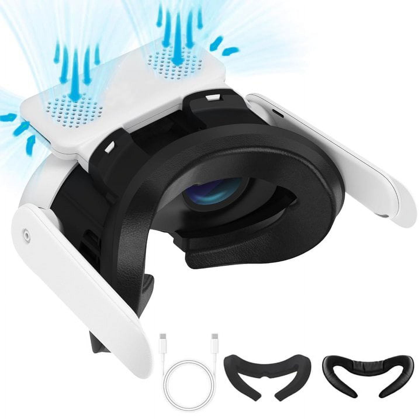 Cooling Fan Face Cover for Meta/Oculus Quest Accessories, Air