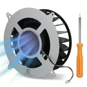 Cooling Fan Fit for PS5 Console, DISEN Silent Replacement Internal CPU Cooler Fit for PS5 23 Blades Fan 12047GA-12M-WB-01, 12V 2.4A 17 Blades Fan G12L12MS1AH-56J14 with Screwdriver T8