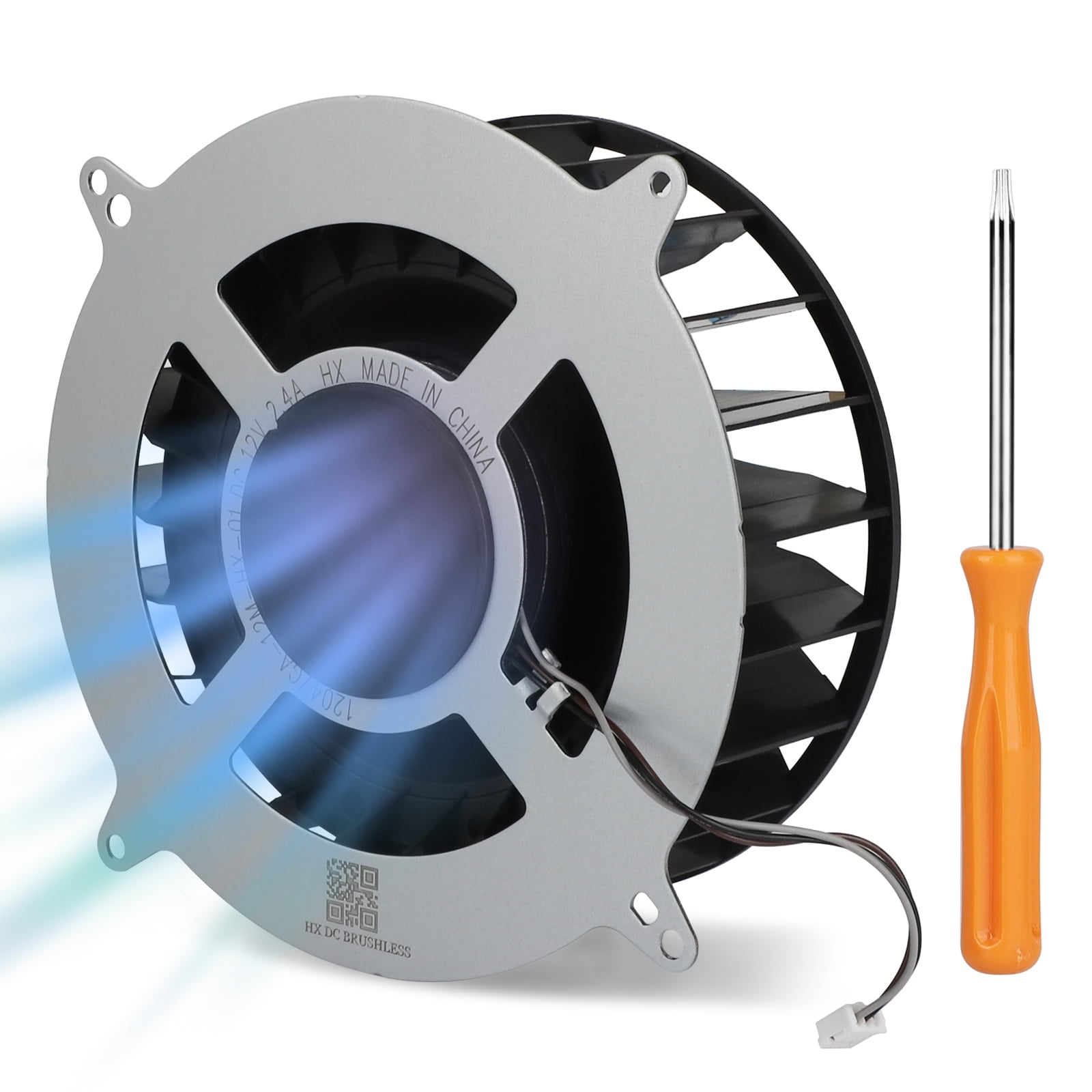 Cooling Fan Fit for PS5 Console, EEEkit Silent Replacement Internal CPU