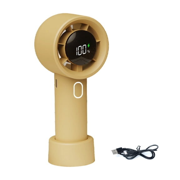 Cooling Fan Light Weight USB Rechargeable With Digital Display For Home Office