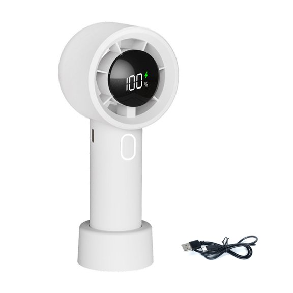 Cooling Fan Light Weight USB Rechargeable With Digital Display For Home Office