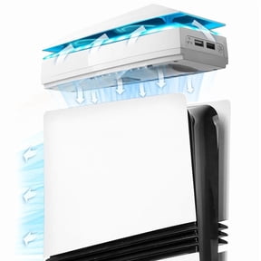 Cooling Fan for PS5 Pro, 3-Speed Adjustable Cooling Fan with RGB Light Dust Cover, Low Noise Fan Cooler with 2 USB Port for PS5 Disc/Digital Edition Console