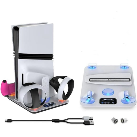 Cooling Fan for PS5 Pro/Slim with LED Light,For PlayStation 5 / pro / slim Fan Cooler System, Adjustable Speed (3 Speeds Mode),with USB Port Memory Function External Cooling Fan for PS5