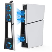 Cooling Fan for PS5 Slim, 10.5 Inches, Quiet 28dBA Air Cooling System with 3 Fans, USB 3.0 Port, LED Light, Compatible with PS5 Slim Digital/Discs Edition