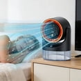 thumbnail image 1 of Cooling Fan, Portable Desktop Fan with Ice-Cold Air Function and Humidification, USB Rechargeable Air Circulator with 5 Speeds, Quiet Fan for Office Home Summer Use （Gray）, 1 of 6