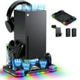 Cooling Fan Stand for Xbox Series X, Wireless Controller Charger Dock