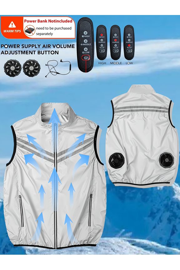 Cooling Fan Vest Air Conditioned Vest for Welder Iron Worker Mailman Motorcycle