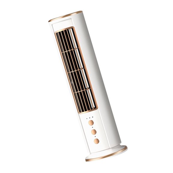Cooling Fan for Desk and Bedside Use, USB Rechargeable Tower Fan with Remote Control, 3 Speeds, , and Compact