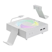 Cooling Fan for Xbox Series X Game Console Low Noise Cooling System with RGB Light Controller Holder 3 Speed Adjustable