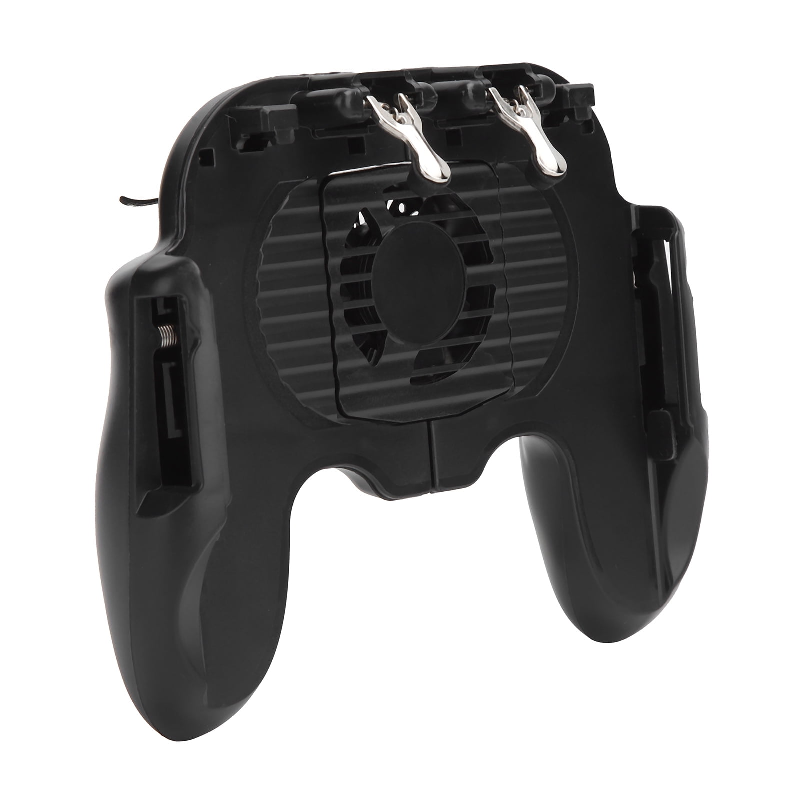 Cooling Game Controller, Cooling Gamepad ABS Metal Black Ergonomic For