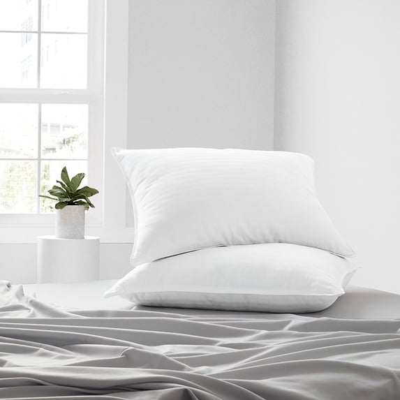 Cooling Gel Fiber Bed Pillow 2-Pack King Size For All Sleep Styles - Back, Side and Stomach Sleepers